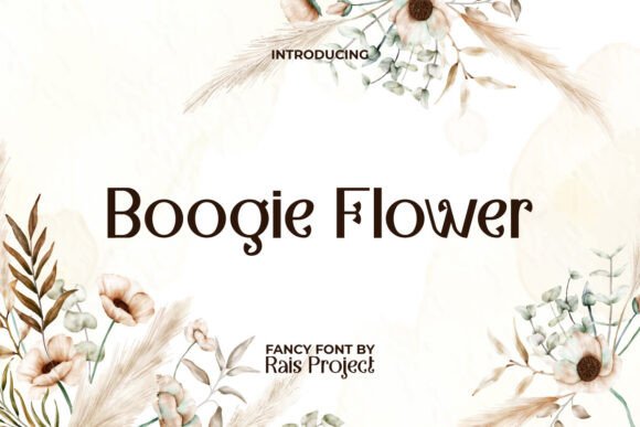 Boogie Flower Font for Professional Branding