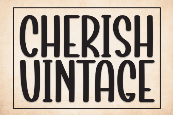 Cherish Vintage: A Handwritten Display Font for Web Design