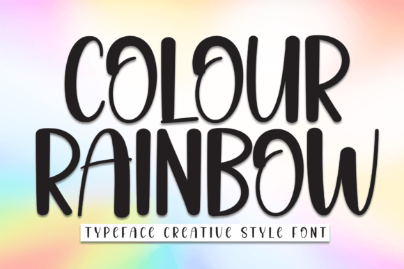 Colour Rainbow Font: A Playful Display Typeface Review