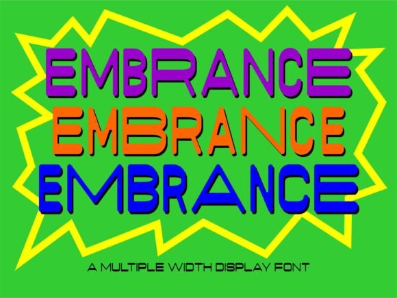 Embrance: A Modern Display Typeface for Editorial Design