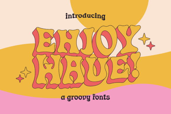 Enjoy Wave: A Retro Display Font for Editorial Design
