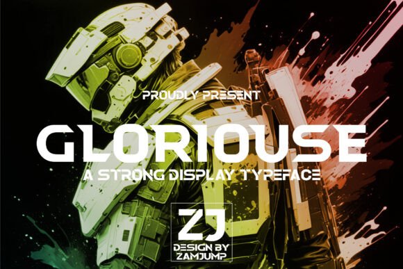Gloriouse: The Bold Display Font for Futuristic Campaigns