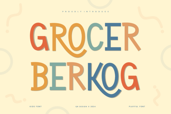 Grocer Berkog Font for Playful Branding