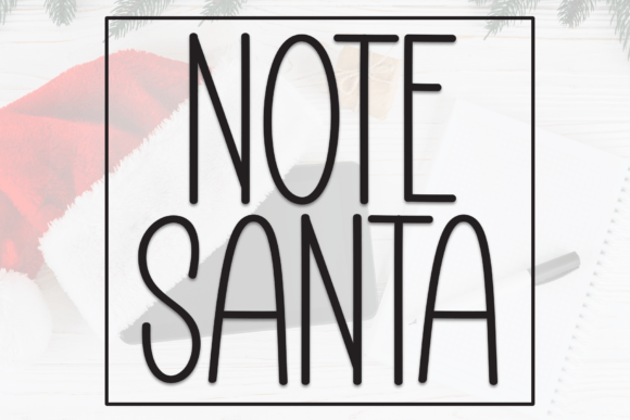 Note Santa Typeface Review for Designers