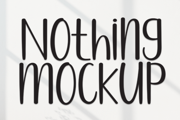 Nothing Mockup: A Playful Display Font for Makers