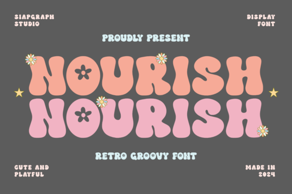 Nourish: A Bold Retro Display Font for Editors