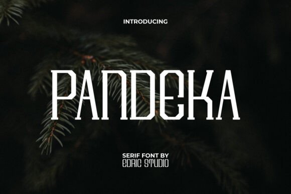 Pandeka: A Retro Serif Typeface for Modern Editorial Design
