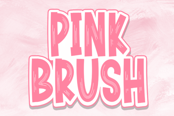 Pink Brush Font for Playful Branding