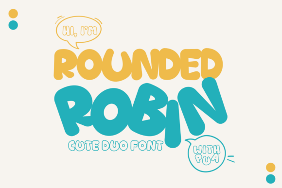 Rounded Robin Typeface for Editorial Design