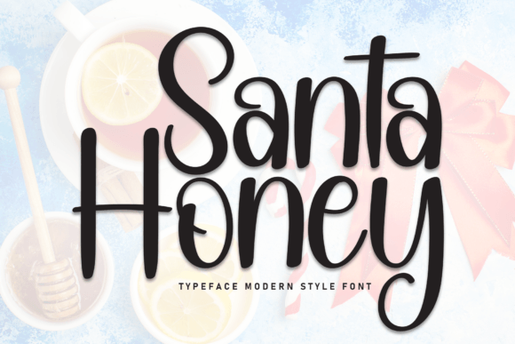 Santa Honey: A Sweet Display Font for Joyful Designs