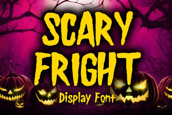 Scary Fright Typeface for Horror Editorial Design