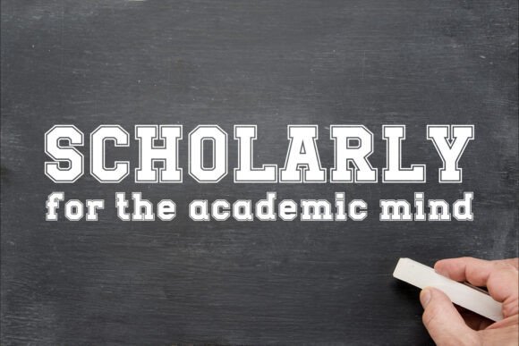 Scholarly: The Elegant Display Font for Editorial Design