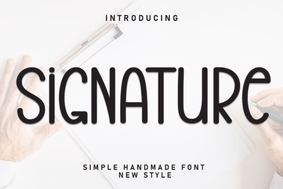 Signature: A Playful Display Font for Editorial Design