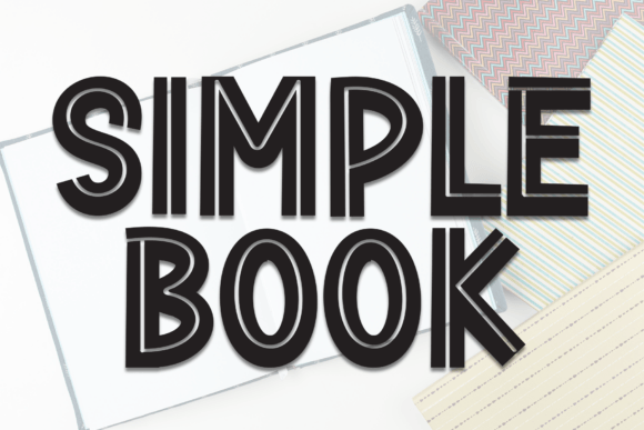 Simple Book: A Modern Display Font for Small Business Branding