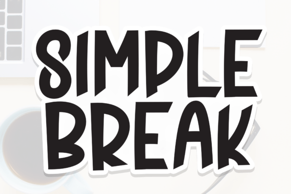 Simple Break Font for Bold Brand Identity