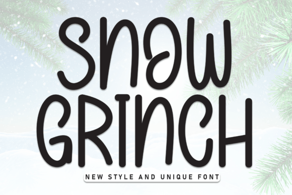 Snow Grinch: A Whimsical Display Font for Branding