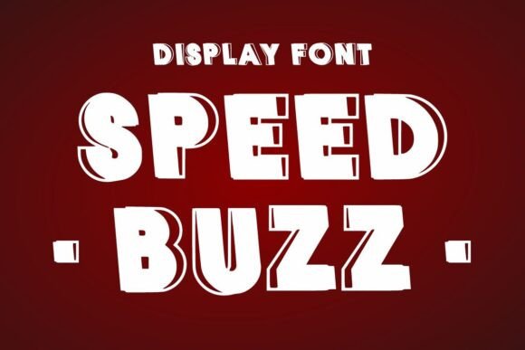 Speed Buzz: A Bold Display Font for Dynamic Branding