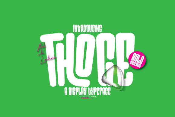 Thoge: A Bold Display Font for Modern Branding