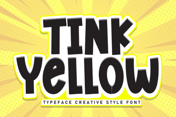 Tink Yellow: A Bold Display Font for Modern Editorial Design