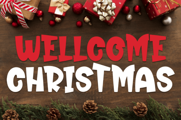 Wellcome Christmas Font for Digital Design